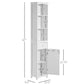 HOMCOM Tall Wooden Bathroom Cabinet Storage Organizer Kitchen Bedroom Decorative