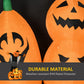 HOMCOM 9ft Inflatable Halloween Decoration Pumpkin Ghost with Pumpkins, Blow-Up Outdoor LED Display for Lawn, Garden, Party