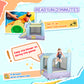 Qaba Bouncy Castle for Kids with 550W Blower, Water Slide, 2 Splash Pools, Basketball Hoop, Dart Board,12.6' x 9.5' x 5.9'