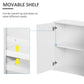 HOMCOM High Gloss Sideboard with 2 Drawers and 3 Doors, Buffet Cabinet with Adjustable Shelf, Coffee Bar Cabinet with Storage, White