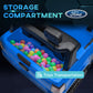 Qaba Ford Ranger Licensed 12V Ride on Car Battery Powered Kids Truck w/ Rear Storage Remote, Spring Suspension, Blue