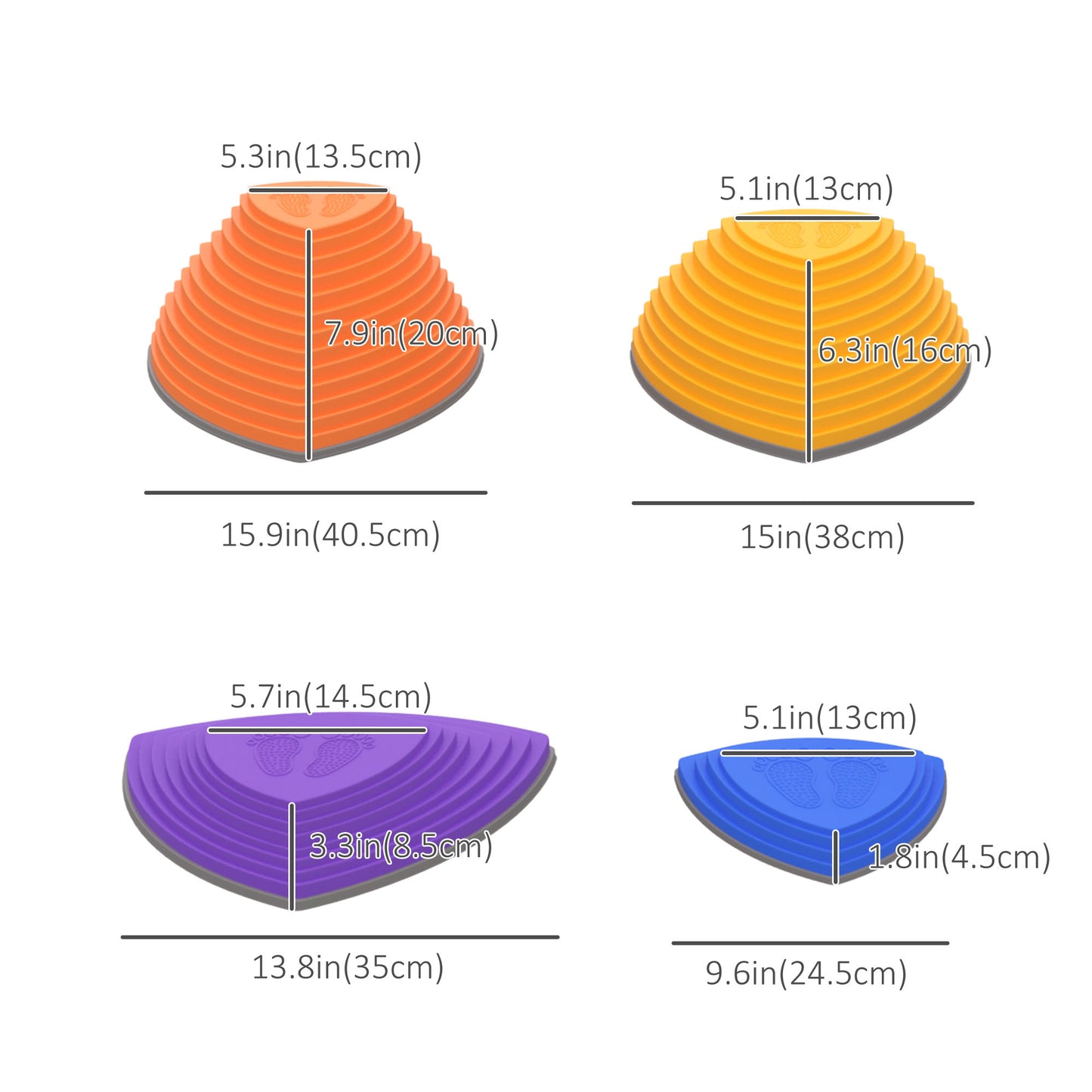 Outsunny 11PCs Larger Size Balance Stepping Stones for Kids with Non-slip Bottom, Stackable Obstacle Course Outdoor Indoor, Play River Rocks with Starfish Style