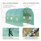 Outsunny 13' x 6' x 6' Outdoor Walk-in Tunnel Greenhouse Portable Plant Gardening Warm House with PE Cover Green