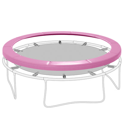 Soozier 14FT Trampoline Spring Cover, Trampoline Pad Replacement, Waterproof and Tear-Resistant, All-Weather Trampoline Accessories, Pink
