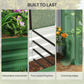 Outsunny Galvanized Steel Planter Box with Crop Cage and Shade Cloth, Raised Garden Bed for Flowers, Vegs and Herbs