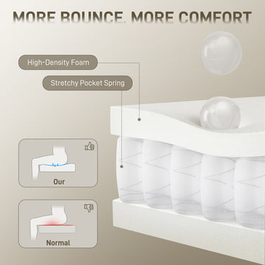 HOMCOM Big and Tall Office Chair 400 lbs, Desk Chair with Spring Cushion, PU Leather, High Back, Swivel Wheels, Black