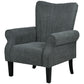 HOMCOM Fabric Armchair, Modern Accent Chair with Wood Legs for Living Room, Bedroom, Home Office, Beige