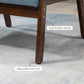 HOMCOM Modern Accent Chairs with Cushioned Seat, Upholstered Linen-Feel Armchair for Bedroom, Living Room, Dark Gray