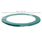 Soozier 14FT Trampoline Pad Replacement, Î¦168" Spring Cover, Water-Resistant Universal Round Trampoline Safety Pad, No Holes for Pole, Green