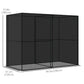 Outsunny 94.5''x47.25''x 72.75'' Heavy Duty Outdoor Greenhouse W/ Frame Garden Planting Warm House With Roll-Up Zipper Doors for Seedlings, Herbs, or Flowers , Black