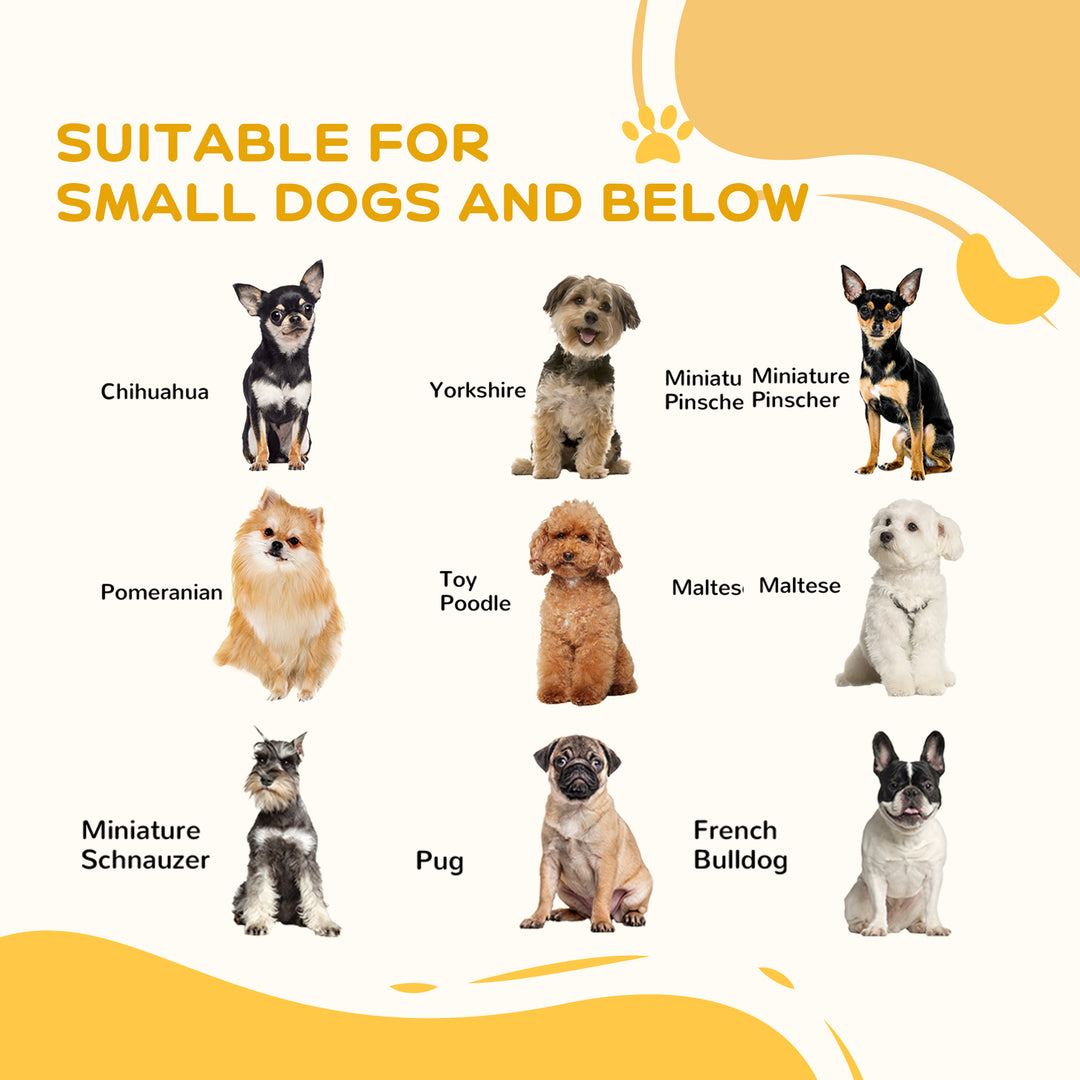 PawHut Freestanding Pet Gate, Folding Dog Gate with 2 Support Feet, 24" High, 3 Panels, for Small Dogs, Indoor Use - White