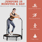 Soozier 40" Foldable Mini Fitness Trampoline, with Adjustable Foam Handle, Orange