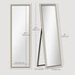 HOMCOM Floor Standing Mirror, Full Body Mirror, Free Standing, Leaning or Wall Mirror with Frame for Bedroom, Grey