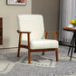 HOMCOM Living Room Chair Boucle Accent Chair for Bedroom with Wide Seat and Thick Padding, Grey