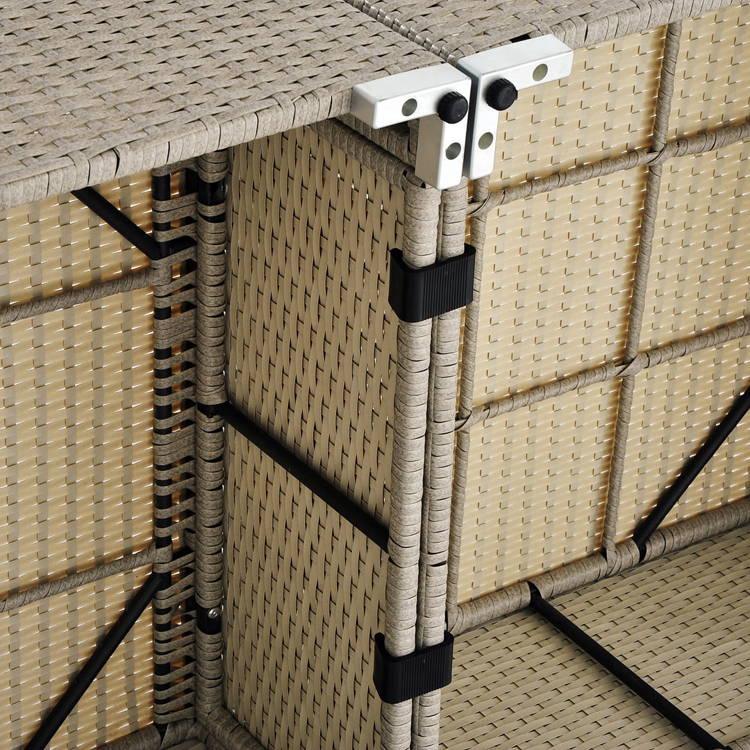 Outsunny Set of 10 Fasteners Clip Outdoor Furniture Connectors Rattan Wicker Sofa Connectors