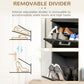 HOMCOM Shoe Storage Cabinet with 2 Flip Drawers and Adjustable Shelves, Narrow Shoe Cabinet for 10 Pairs of Shoes, Black