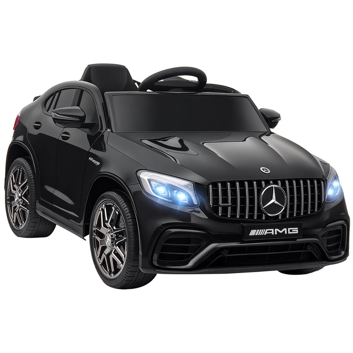 Aosom 12V/7AH Kids Ride on Car, Mercedes Benz AMG GLC63S Coupe, Electric Car with Remote Control, Handle, 2 Speed, with Music, Electric Light, Easy to Move, Red