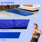 Soozier 4'x10'x2'' Folding Gymnastics Tumbling Mat, Exercise Mat  with Carrying Handles for Yoga, MMA, Martial Arts, Stretching, Core Workouts, Dark Blue