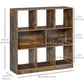 HOMCOM 5-Tier Bookcase, Storage Bookshelf, Display Shelves with Adjustable Shelves for Living Room, Home Office, Nature Wood