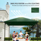 Outsunny 10' x 10' Square Gazebo Canopy Replacement UV Protected Top Cover Sun Shade Coffee