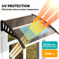 Outsunny Window Awning Door Canopy, Polycarbonate Front Door Outdoor Patio Cover, Sun Shelter, Hollow Sheet for UV, Rain, Snow and Sunlight Protection, Brown, 40" x 80"