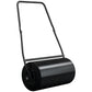 Outsunny 22" Push/Tow Behind Lawn Roller, Heavy Duty Sod Drum Roller Filled with 12 Gal Water/Sand, Grass Flattener for Yard, Patio, Park, Black