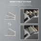 HOMCOM Shoe Storage with Seat, Upholstered Hallway Bench, Shoe Bench with 2 Flip Drawers and 4 Vents for 8 Pairs of Shoes