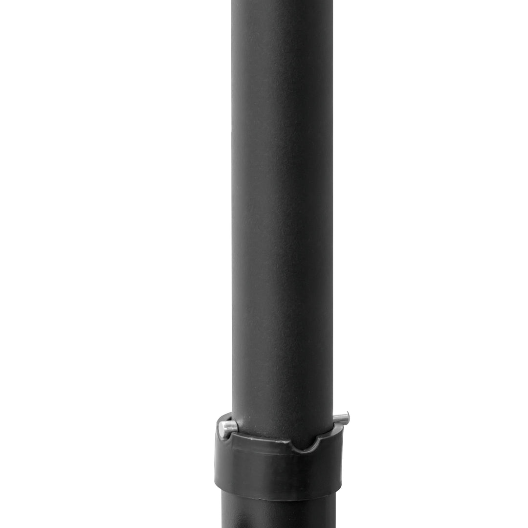 Outsunny 8.5FT Outdoor Cantilever Roma Parasol with 360° Rotation and Cross Base, Offset Patio Umbrella for Garden, Dark Grey