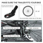 Aosom Bike Cargo Trailer Bicycle Luggage Carrier Cart with Cover Black Red