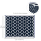 Outsunny 9'x12' Reversible Outdoor RV Rug, Patio Floor Mat, Plastic Straw Rug for Backyard, Deck, Beach, Camping, Black