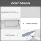Outsunny Set of 2 Fishing Chairs, Camping Chairs with Adjustable Backrest and Headrest, Folding Chair for Outdoor, Light Grey
