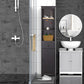 HOMCOM Tall Wooden Bathroom Cabinet Storage Organizer Kitchen Bedroom Decorative