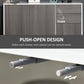 HOMCOM Kitchen Sideboard Storage Cabinet, Modern Coffee Bar with Push-Open Design and 2 Drawers for Living Room, Black