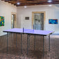 Soozier Folding Table Tennis Table, Portable Ping Pong Table with Side Handles, Net, Blue