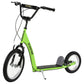 Aosom Kids Scooter with Adjustable Handlebar, Youth Kick Scooter with Dual Brakes, Inflatable Wheels, for Age 5+, Blue