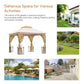 Outsunny 10'x10' Patio Gazebo, Outdoor Garden Canopy for Events Party Backyard with Mosquito Netting