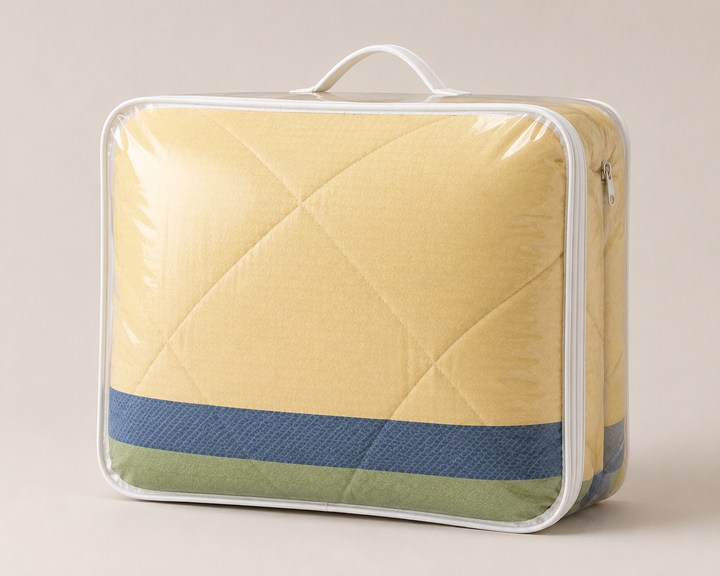 Aarniva Breathable Polyester Comforter Set | King/Queen | 250 GSM | Ultra-Soft & Cozy | Design Patterns | Includes 2 Pillow Covers