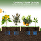 Outsunny 96" x 24" x 10" Wooden Raised Garden Bed with 2 Planter Box and Non-woven Fabric Liner for Backyard, Patio to Grow Vegetables, Herbs, and Flowers, Natural