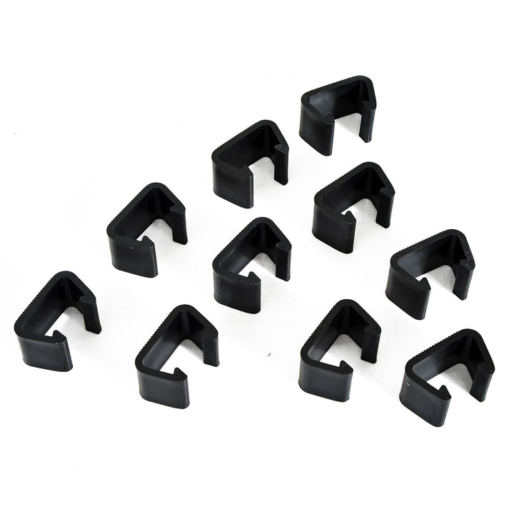 Outsunny Set of 10 Fasteners Clip Outdoor Furniture Connectors Rattan Wicker Sofa Connectors