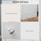 HOMCOM Modern Wardrobe Closet Armoire with 2 Drawers and Hanging Rod, Clothes Storage Organizer with Anti-tipping Design for Bedroom, White
