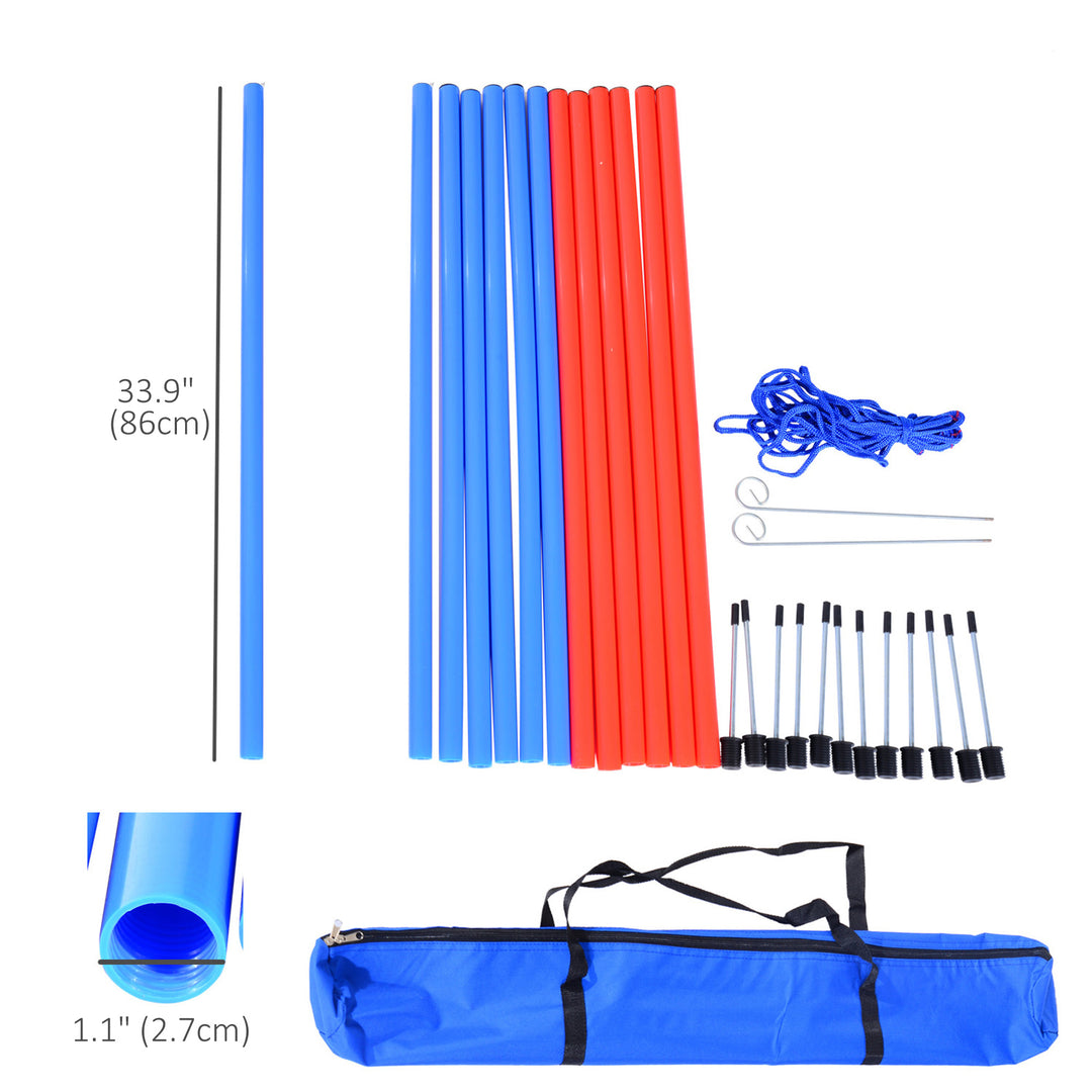 PawHut Dog Agility Equipment Set, Portable Dog Agility training equipment for Outdoor Play Run