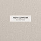 HOMCOM Round Coffee Table, End Table with Hidden Storage and Tray Top, Linen Upholstered Footrest for Living Room