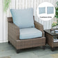 Outsunny Patio Chair Cushions, Thick Deep Seat Outdoor Seat Cushion with Back Cushion, Light Green