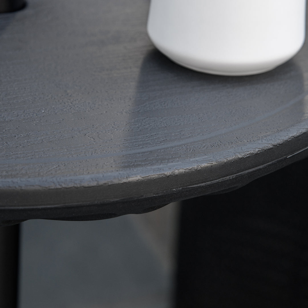 Outsunny 19.7" Round Patio Umbrella Table Tray for Swimming Pool, Beach, Patio, Deck, Garden, Easy to Install, Black