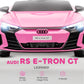 Aosom Ride-On Toy On Car with Remote Control, 12V 3.1 MPH Electric Ride for Kids w/ Suspension System, Horn Honking, Pink