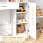 HOMCOM Dressing Table, Vanity Table with Mirror, Drawer and Storage Shelves for Bedroom, 35.4" x 15" x 54.3", White