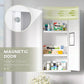 kleankin Wall Mount Medicine Cabinet Bathroom Cabinet with 2 Shelves, Steel Frame and Magnetic Door, White