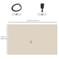 Outsunny 10' x 13' Universal Gazebo Sidewall Set with 4 Panels, Hooks/C-Rings Included for Pergolas & Cabanas, Beige