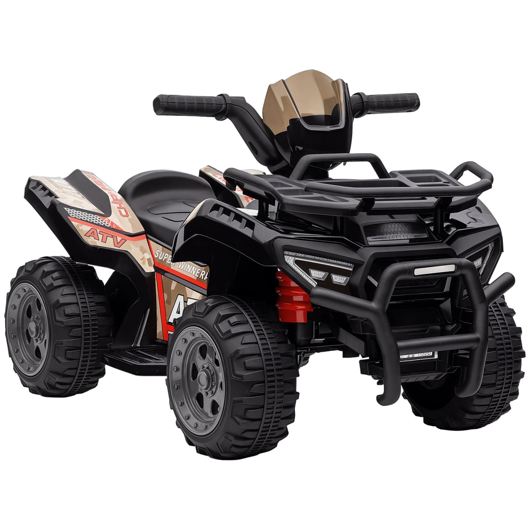 Aosom 6V Kids ATV Quad, 4 Wheeler Battery Powered Electric Ride on Car with Music, Forward, for Boys and Girls Ages 18-36 Months, Red