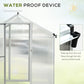 Outsunny 6' x 10' x 6.4' Walk-in Garden Greenhouse Polycarbonate Panels Plants Flower Growth Shed Cold Frame Outdoor Portable Warm House Aluminum Frame, Silver